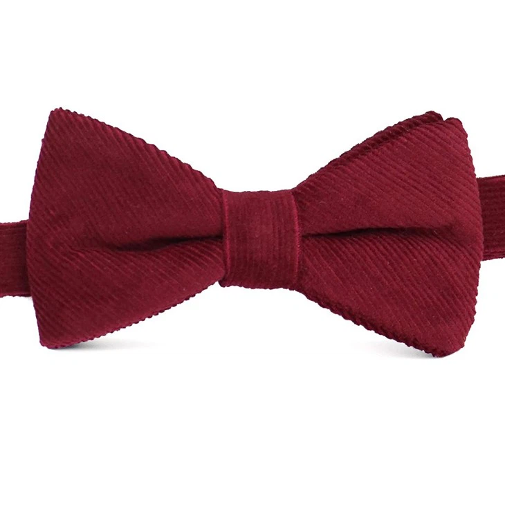 Navy Blue Velvet Bow Tie