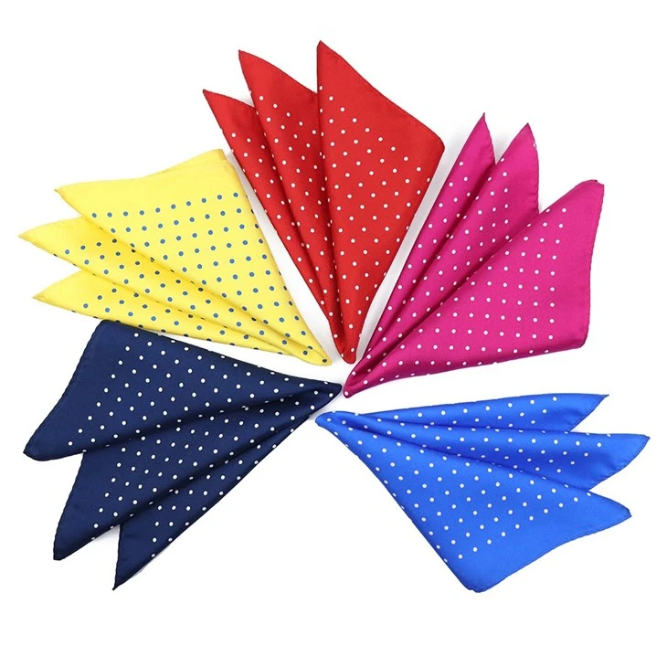 Silk Polka Dot Pocket Square