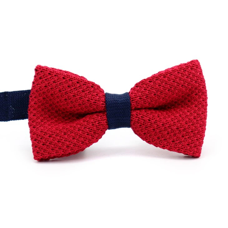 Red Knitted Bow Tie